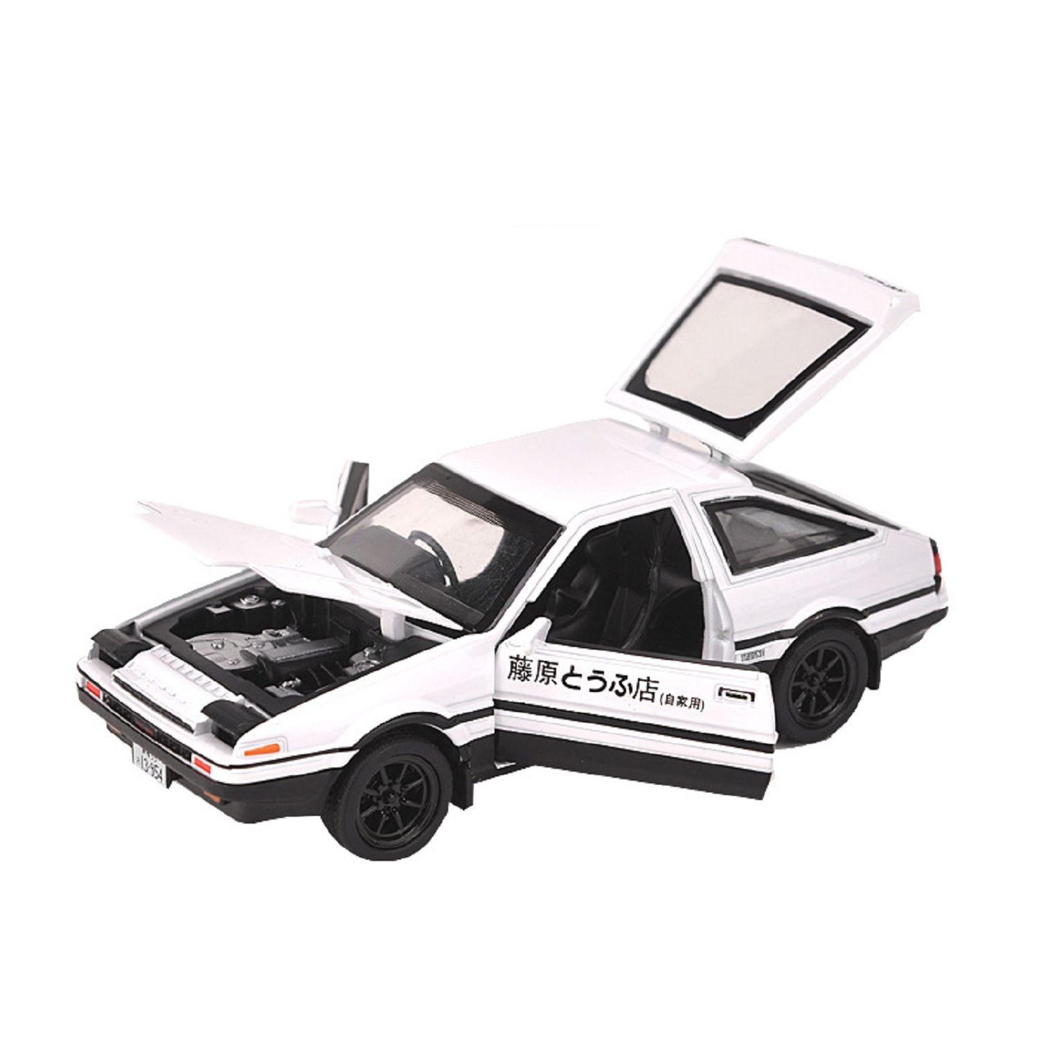KTRS Enterprise /32 Diecast Cars Initial D Trueno AE86 Model, Sports Car Sound Light Vehicles 1:28 Alloy Diecast Model Toy Cars Pull Back Initial D AE86