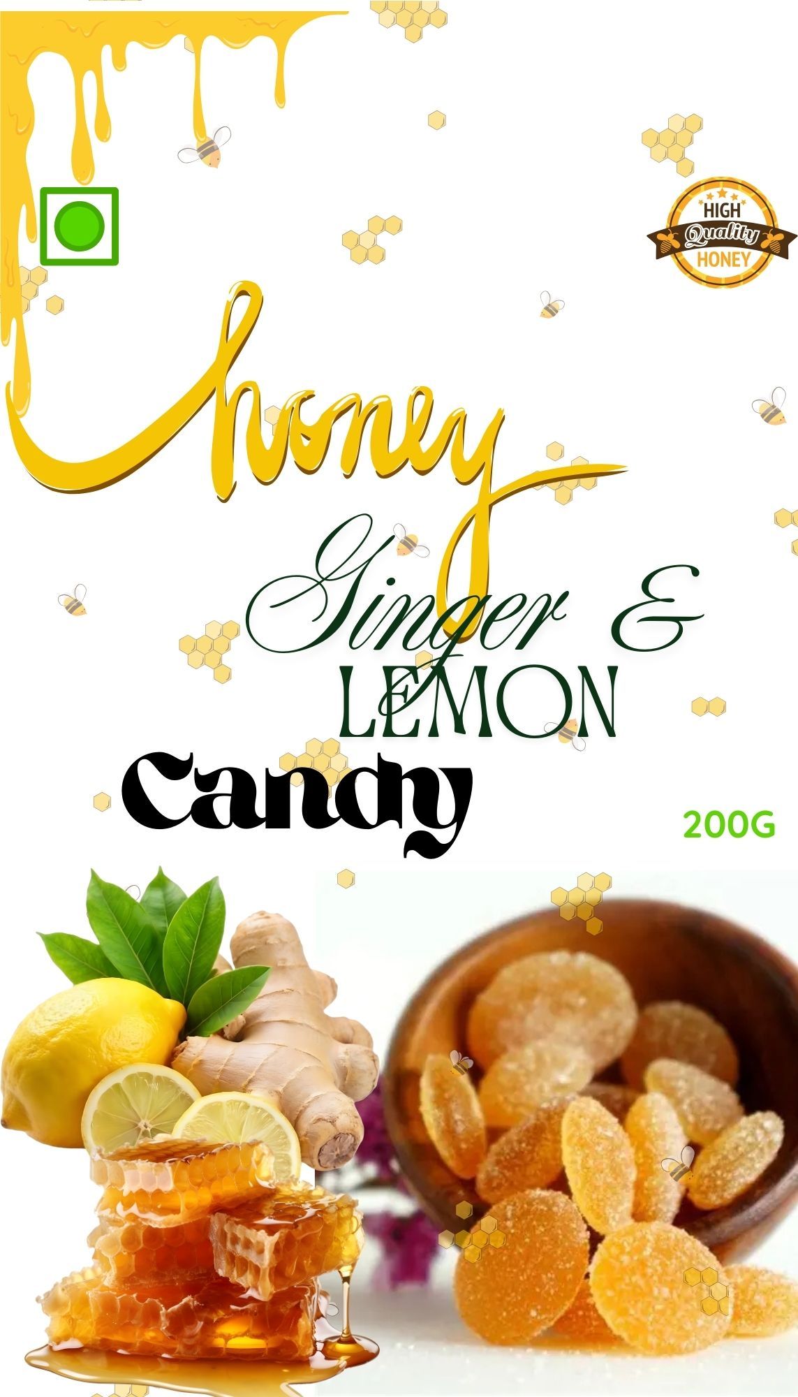 Honey Ginger & Lemon Candy
