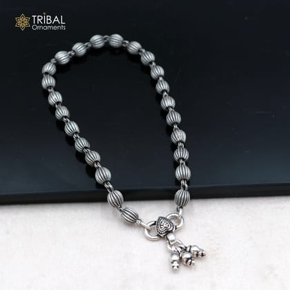 5mm 925 sterling silver beaded/ball chain anklet bracelet light weight jewelry ank715-9