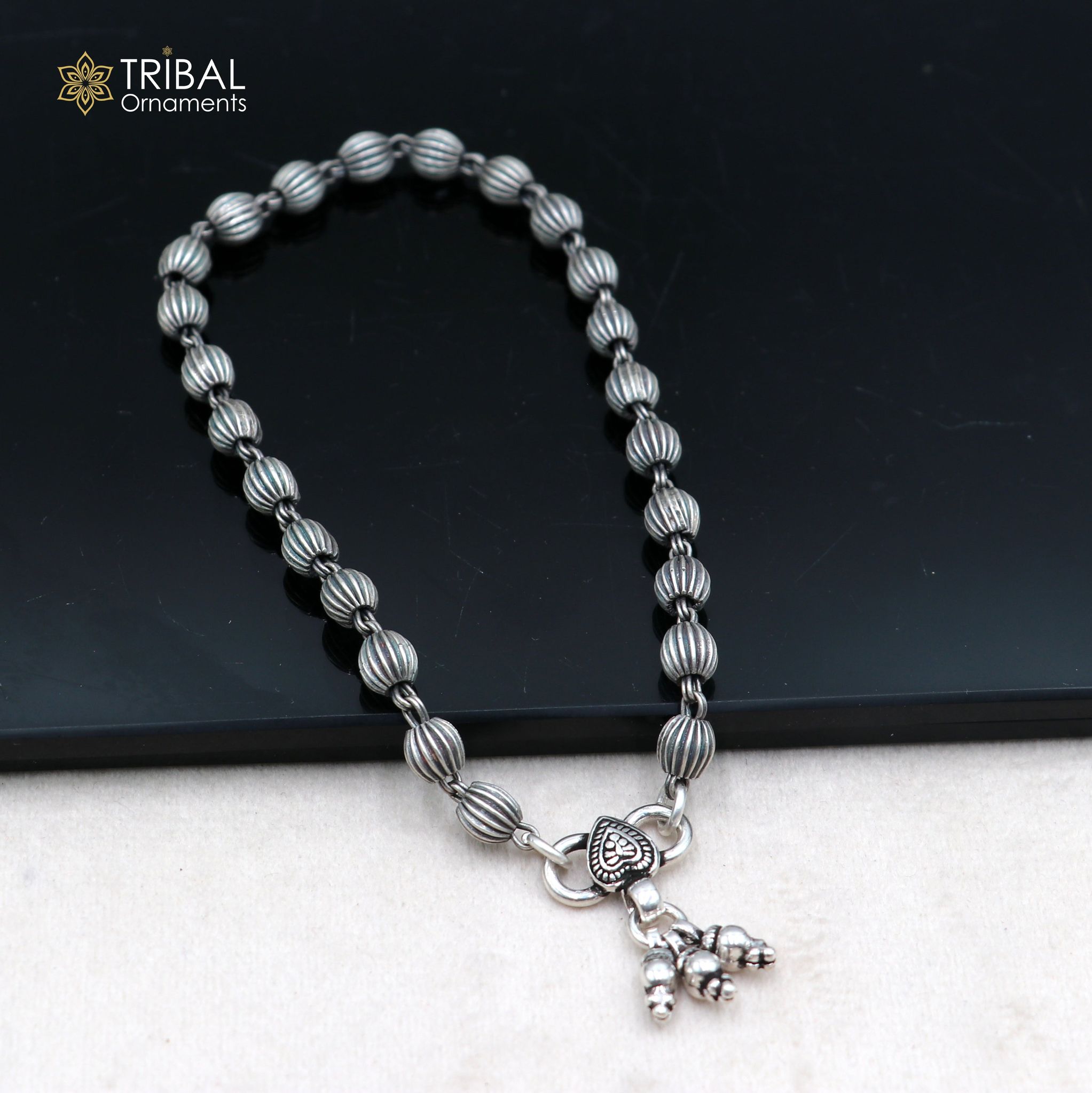 5mm 925 sterling silver beaded/ball chain anklet bracelet light weight jewelry ank715-9