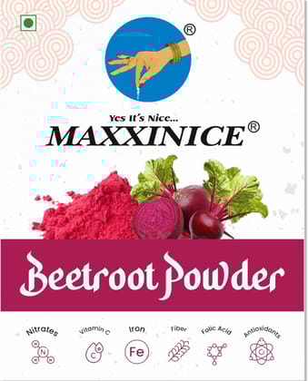 MAXXINICE Beetroot Powder - Natural Superfood with Nitrates, Vitamin C, Iron & Antioxidants