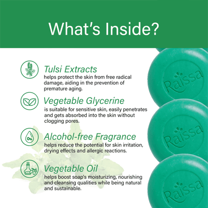 Raissa Nourishing Soap - Vrinda Tulasi, 85g