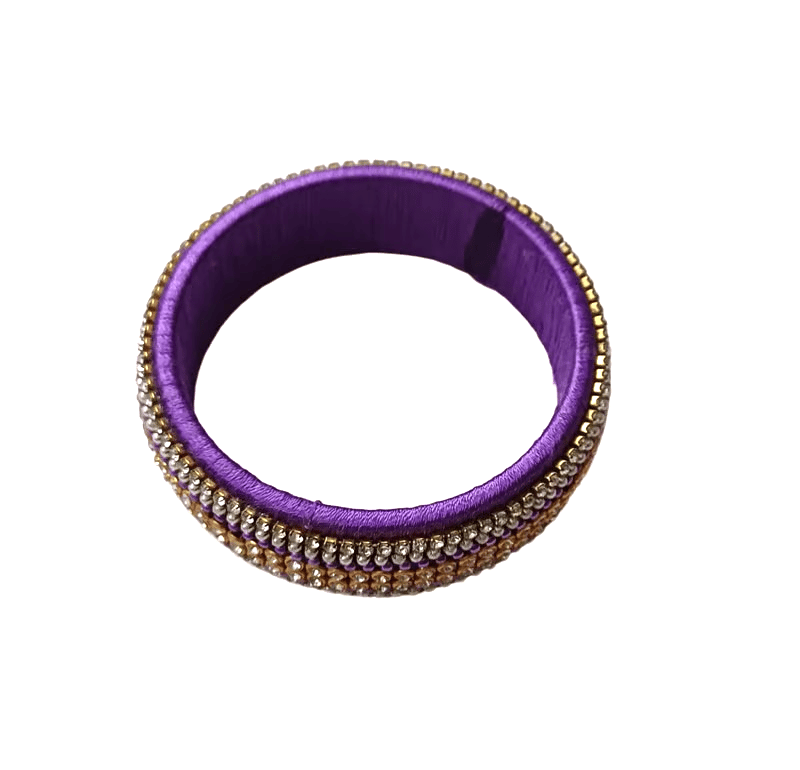 Lavender Thread Bangle For Women - Bangles & Bracelets | Buy online on ZillyBuy