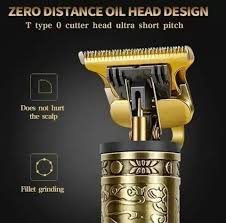 World Men Gold Stainless Steel Vintage T9 Hair Trimmer