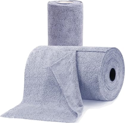 Absorbent Light Blue Non-Woven Disposable Cleaning Cloths Roll