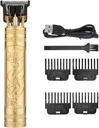 Vintage T9 Cordless, Rechargeable Hair Clippers And Beard Trimmer For Men's and Women With 4 Length Combs, Zero Gapped T Blade, 120 Minute Runtime - Gold