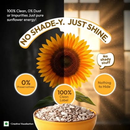 Sunflower Seeds Raw Natural, Fresh & Crunchy | Rich in Vitamin E | 250g Pack 