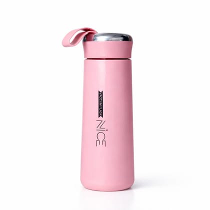 NICE Glass Water Bottle 400ml for Adults Students Office Car Outdoor Gym (Assorted Color) Pack Of 1