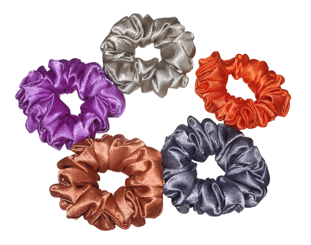 5 Pieces Satin Hair Scrunchies Hair Bands Ponytail Holder for Women Girls