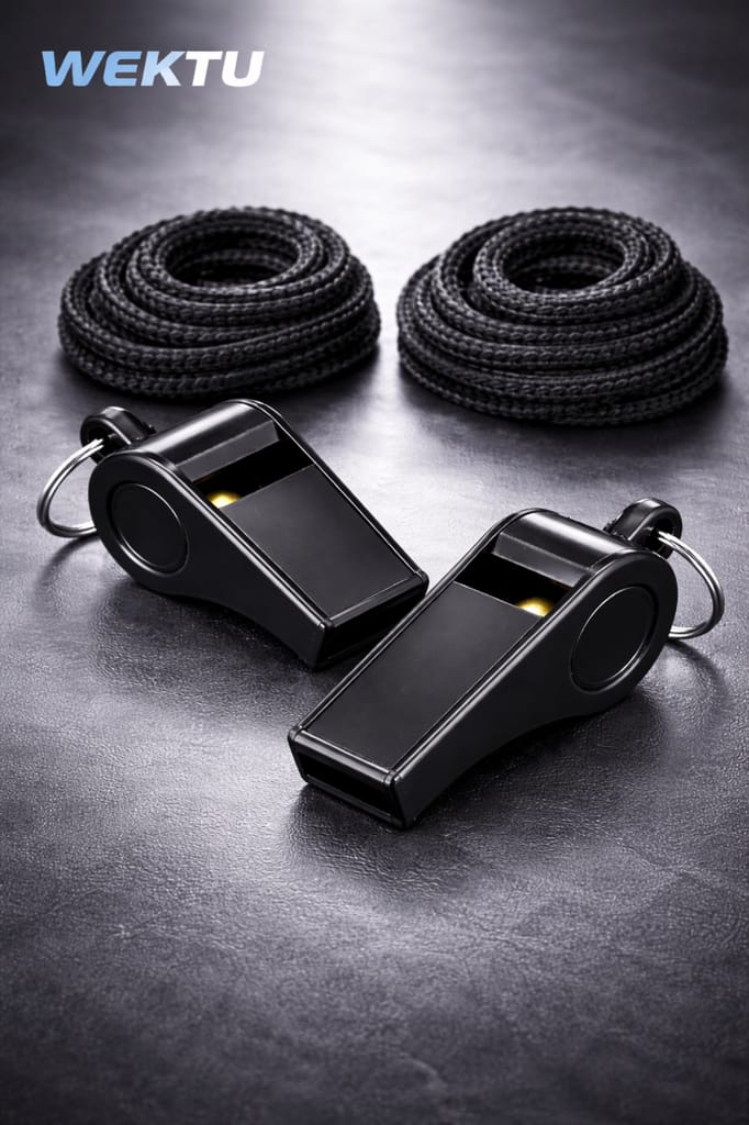 WEKTU Pack of 2 Professional Sports Whistles – Durable, Loud & Lightweight with Neck Lanyard - Sports and Fitness Equipment | Buy online on ZillyBuy