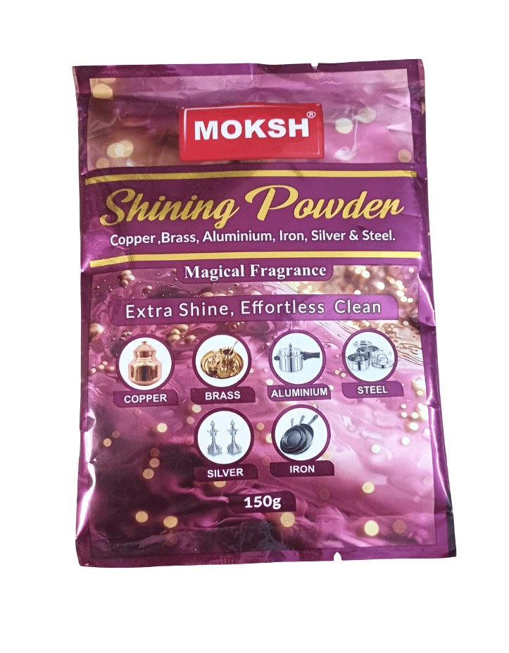 MOKSH Shining Powder for Copper, Brass, Aluminium, Iron, Silver & Steel, 150g (pack of 2)