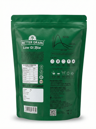 Better Grain Low GI Rice - 100% Natural, Diabetes-Friendly & Heart-Healthy