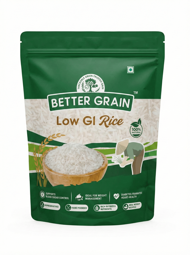 Better Grain Low GI Rice - 100% Natural, Diabetes-Friendly & Heart-Healthy
