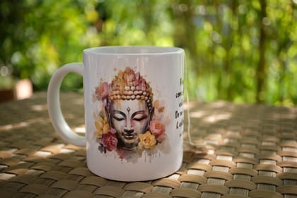Buddha-Tasse "Peace comes..."
