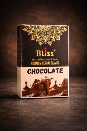 Bliss Premium Herbal Hookah Flavor – Rich Chocolate Blend, 100% Tobacco & Nicotine Free, Long Lasting Smooth Smoke (50g Pack)
