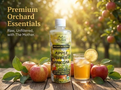 APPLE CIDER VINEGAR with MOTHER ( Crafted in the Himalayan valleys by A A ORCHARD PAYOJNA) 