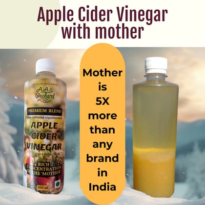 APPLE CIDER VINEGAR with MOTHER ( Crafted in the Himalayan valleys by A A ORCHARD PAYOJNA) 