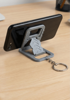 3D-printed Foldable Keychain Phone Stand