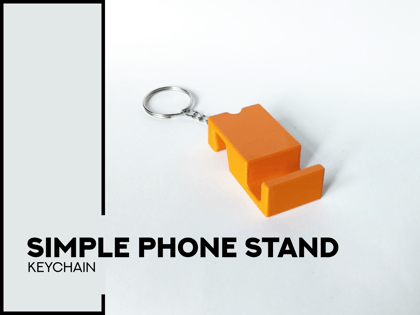 3D-printed Foldable Keychain Phone Stand