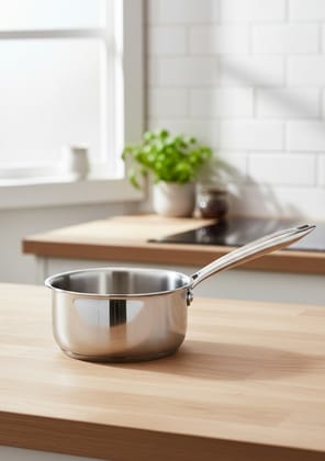 Vikas Tri-Ply  Stainless Steel Saucepan 14cm (1.2L) 