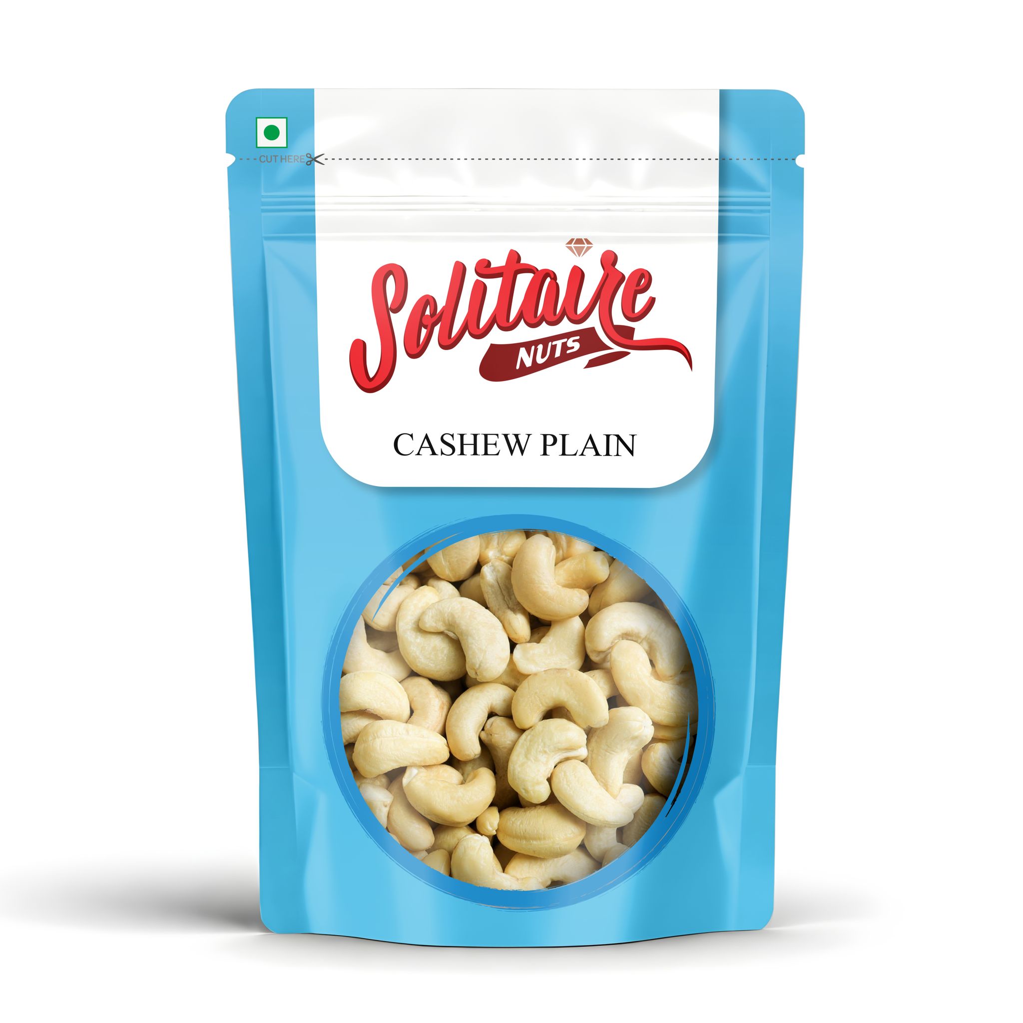Solitaire Cashew Plain 200 Gms