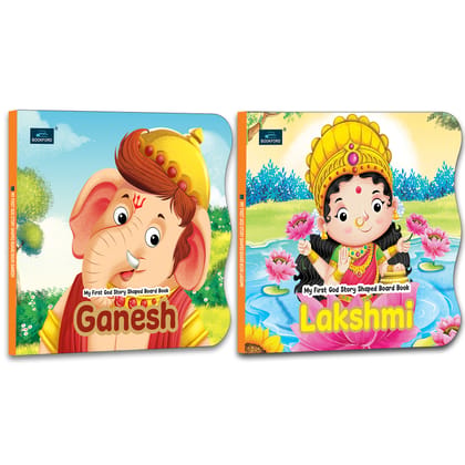 My First Shaped Board Book – Ganesh, and Laxmi Hindu Gods Mythology Story Book for Kids - Age 2+ Yrs (Indian Gods and Goddesses)