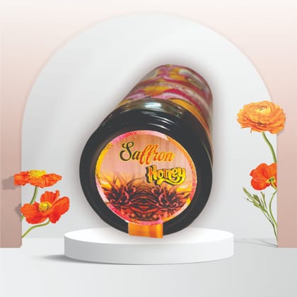 Premium Saffron Honey Jar