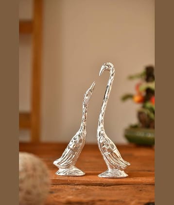 Fashion Bizz Swan Pair / Kissing Duck/Love Birds/ Decorative Showpiece- 19 cm