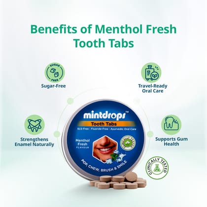 Mintdrops Premium Tooth Tabs (Menthol Fresh Flavour)