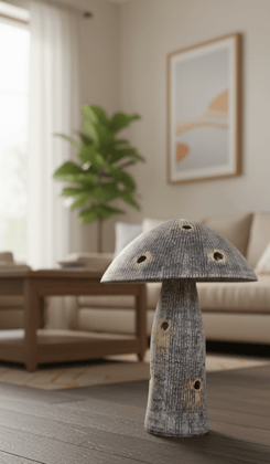 Terracotta Garden Mushroom