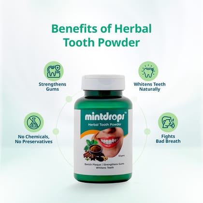 Mintdrops Herbal Tooth Powder