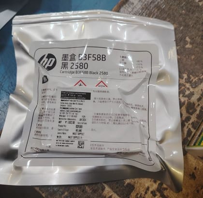 HP 2580 Black Solvent Ink Cartridge (B3F58B) for HP DesignJet 2580 Printer HP 2580 Black Solvent Ink Cartridge (B3F58B) for HP DesignJet 2580 Printer
