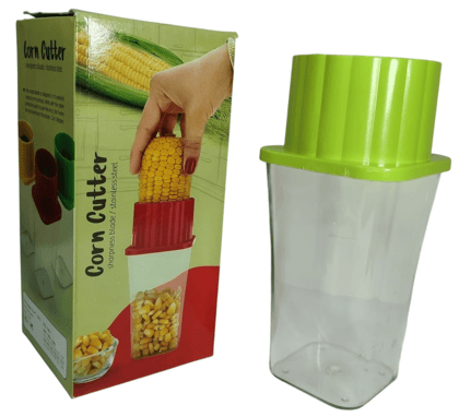 Corn Cutter with Container, Stainless Steel Blade