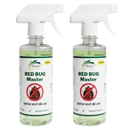 Powerfull Natural Organic Bedbug Killer Spray|Khatmal Marne Ki Dawai|Khatmal Maar 500MLx2 (Pack Of 2)