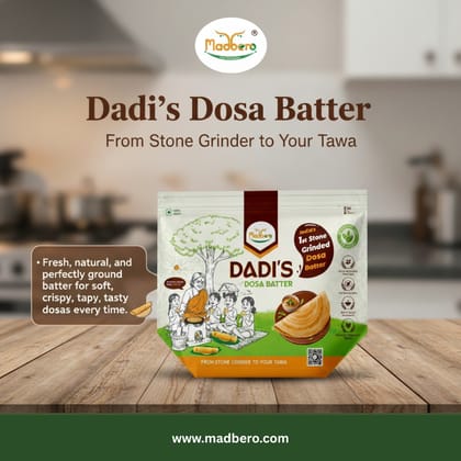 Madbero Dadi's Dosa Batter - Stone Grinded