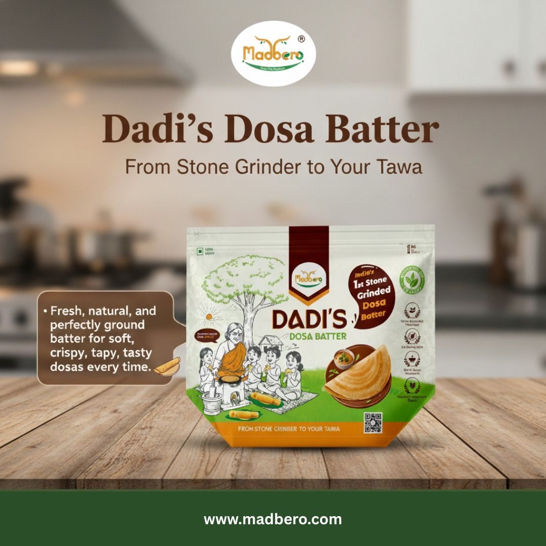 Madbero Dadi's Dosa Batter - Stone Grinded