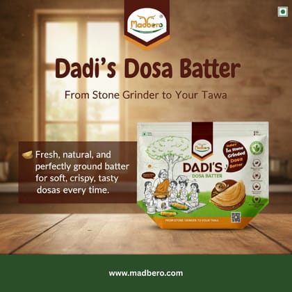 Madbero Dadi's Dosa Batter - Stone Grinded
