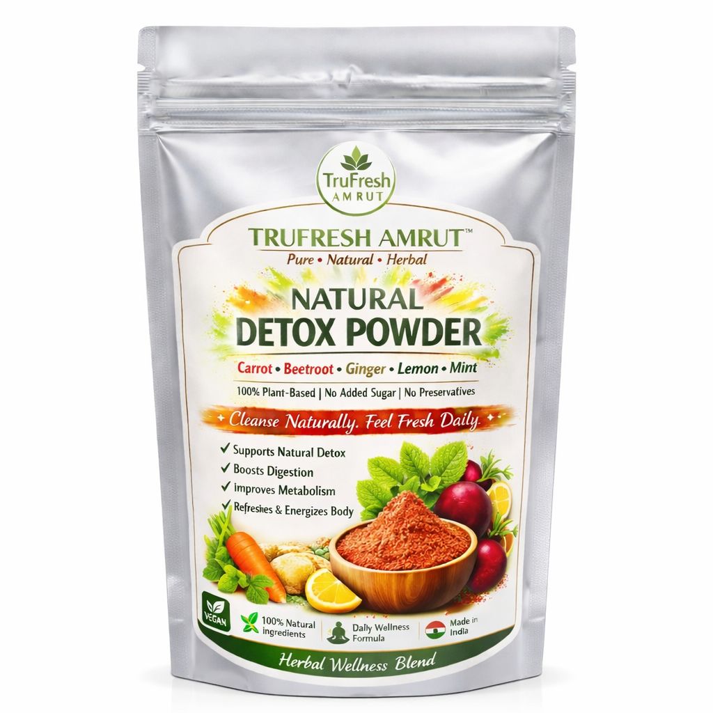 Trufresh Amrut Detox Powder | Natural Herbal Cleanse Formula | Solar Dried Wellness Blend | Daily Digestive Support | 100g