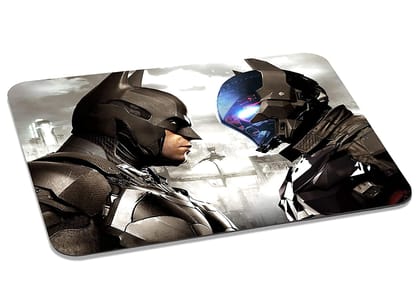 Batman_01_Arkham Mouse Pad with Stitched Edge, Premium Mousepad Washable Cloth. Computer Mouse Pad with Non-Slip Rubber Base, Mouse Pads for Computers Laptop Mouse 9x7.5x0.12 inch (Fox Print)