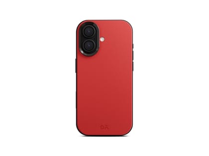 Daily Objects  Leatherite MagSafe Phone Case Cover for iPhone 16 Plus - Crimson-Grey