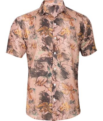 AAPSKA Poly Cotton Regular Fit Printed Half Sleeves Men's Casual Shirt - Multi ( Pack of 1 )