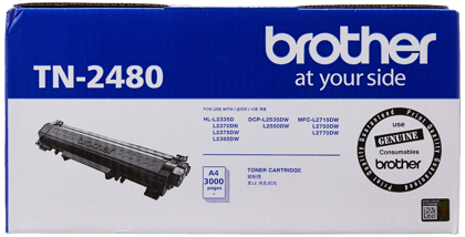 Brother TN-2480 Black Toner Cartridge Compatible with HL-L2300D, HL-L2321D, HL-L2340DW, HL-L2360DN/DW, DCP-L2520D, L2541DW, L2560DW, MFC-L2701D/DW