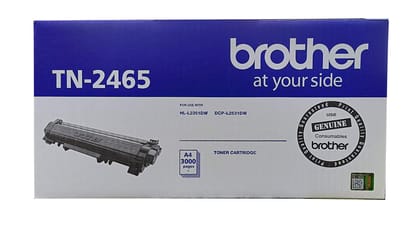 Brother TN-2465 Black Toner Cartridge – Compatible with HL-L2321D, HL-L2361DN, DCP-L2541DW, MFC-L2701DW Laser Printers