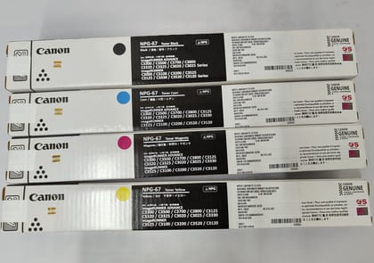 NPG-67 / NPG67 (Set of 4) Colour Toner Cartridge Compatible for Canon imageRUNNER Advance iR C3320 , C3325 , C3330 , C3520 , C3525 , C3530 , IR C3020 Printers. NPG-67 / NPG67 (Set of 4) Colour Toner Cartridge Compatible for Canon imageRUNNER Advance iR C3320 , C3325 , C3330 , C3520 , C3525 , C3530 , IR C3020 Printers.