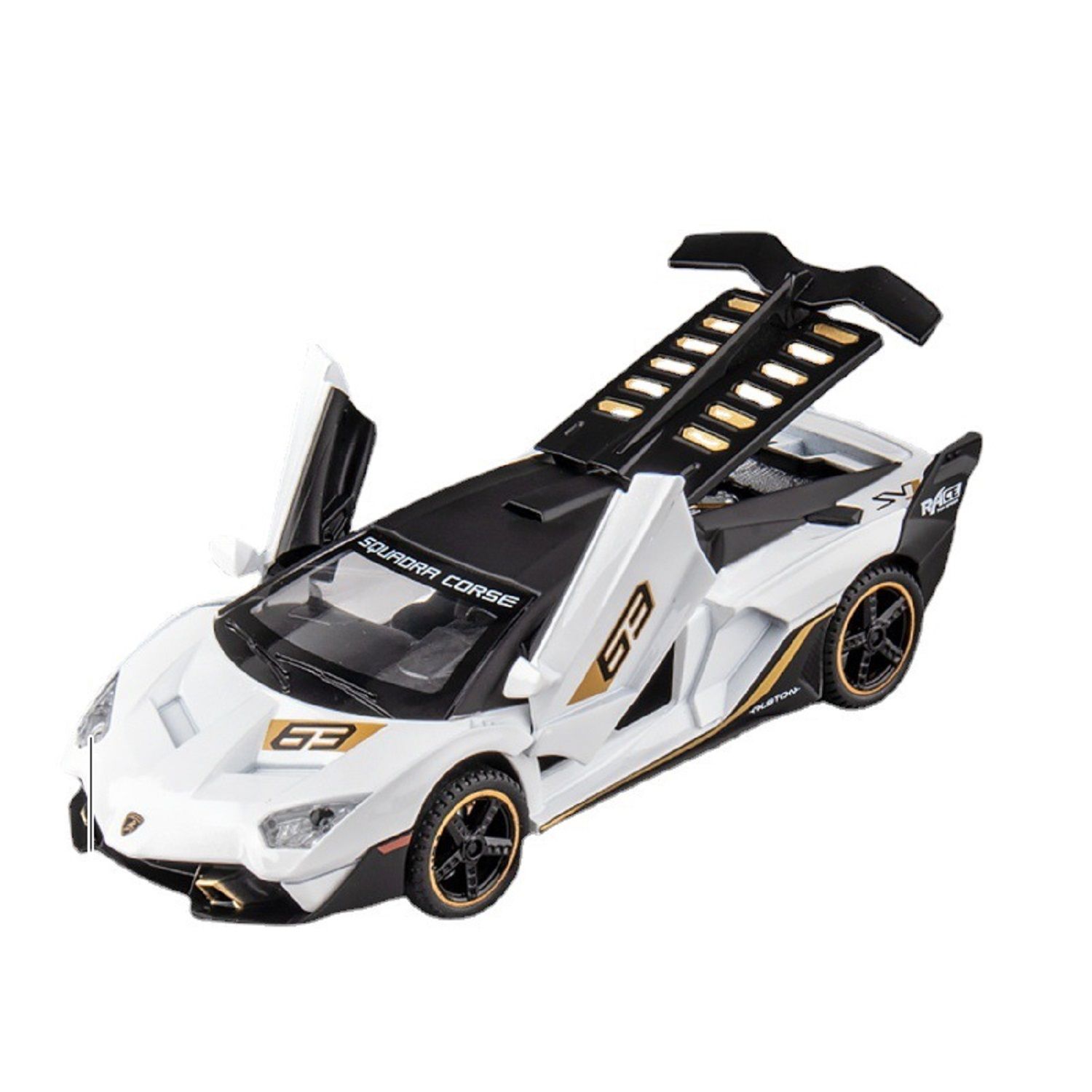 KTRS Enterprise 1:32 Metal Diecast for Lmbr SC18 Alston Alloy Car Model Sound & Light Doors Open Decoration Diecast Toys