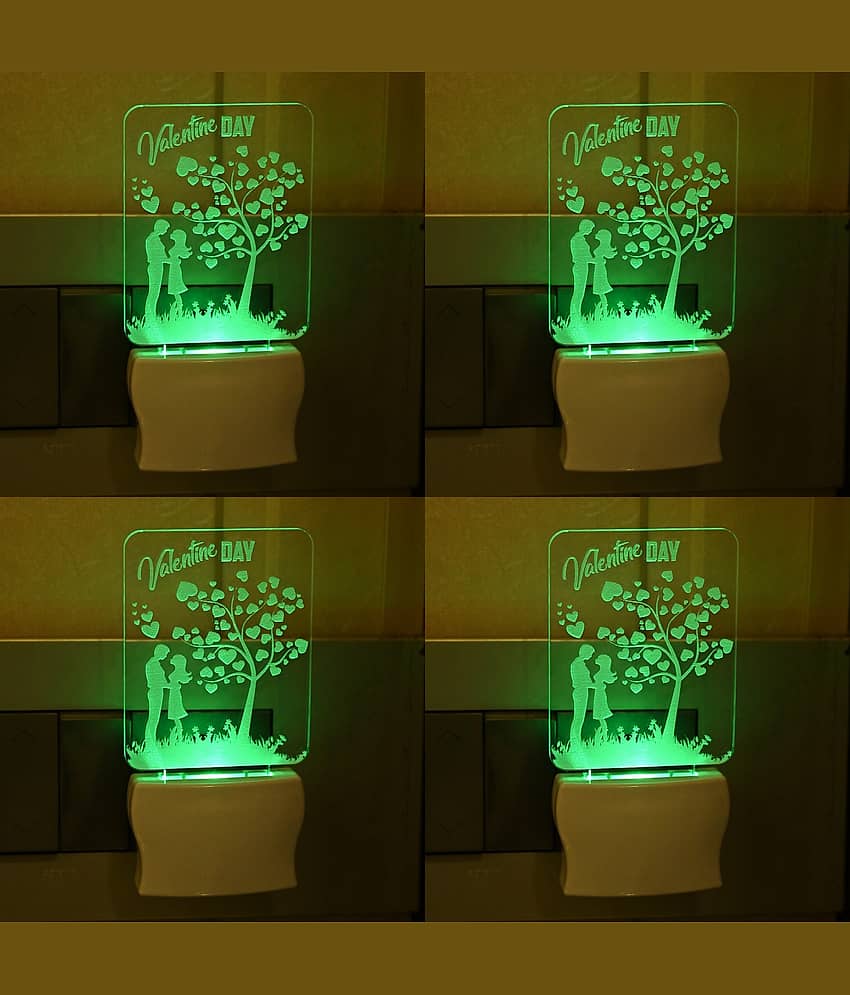 Somil - Multicolor Night Lamp ( Pack of 4 )