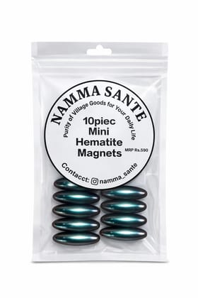 Mini Hematite Magnets, Magnetic Hematite Beads, Mini Capsule Magnets, Oval Hematite Magnets, Mini Fridge Board Magnets 10piec 