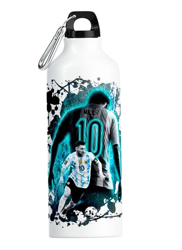 Lionel Messi 750ml Printed Aluminum Gym Water Bottle