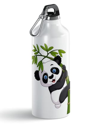 Charming Panda Design Aluminum Sipper  Virat 750ml Printed Aluminum Gym Water Bottle