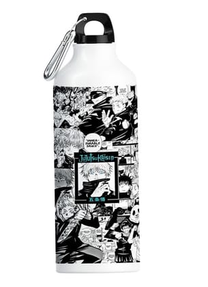 Gojo Jujutsu Kaisen Water Bottle – 750ml Printed Aluminum Gym Water Bottle